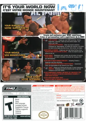 WWE Smackdown vs RAW 2010 box cover back